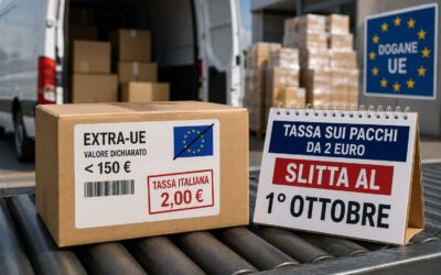 Tassa sui pacchi extra UE: il contributo da 2 euro slitta al 1° ottobre. Preoccupazione per la logistica