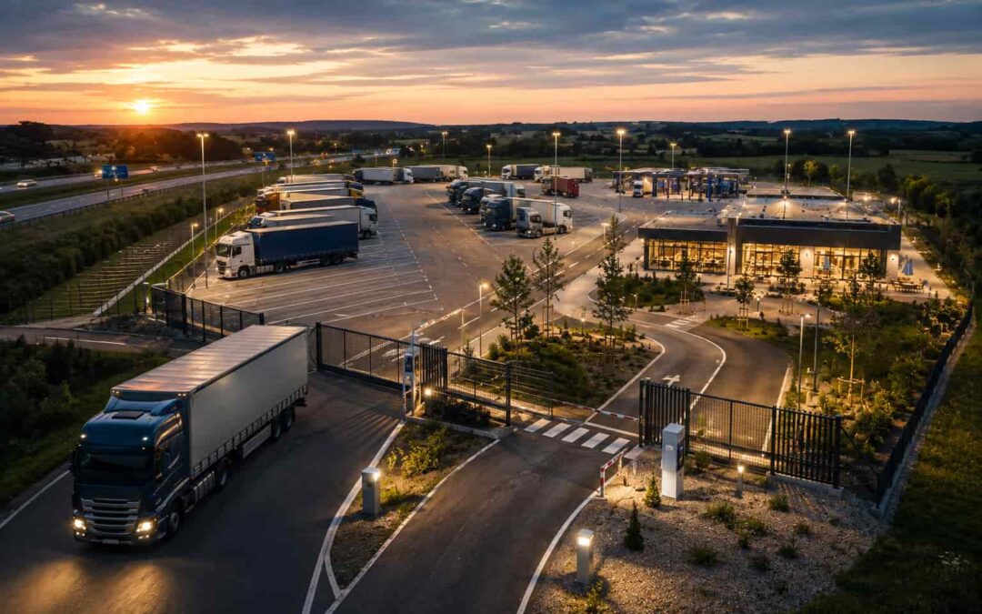Aree di sosta sicure: in Austria apre il nuovo Truck Point Gold di Enilive
